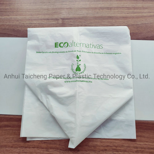 100% Biodegradable Printing Logo PLA Bags Customized Recycled Shopping Bags for Sale