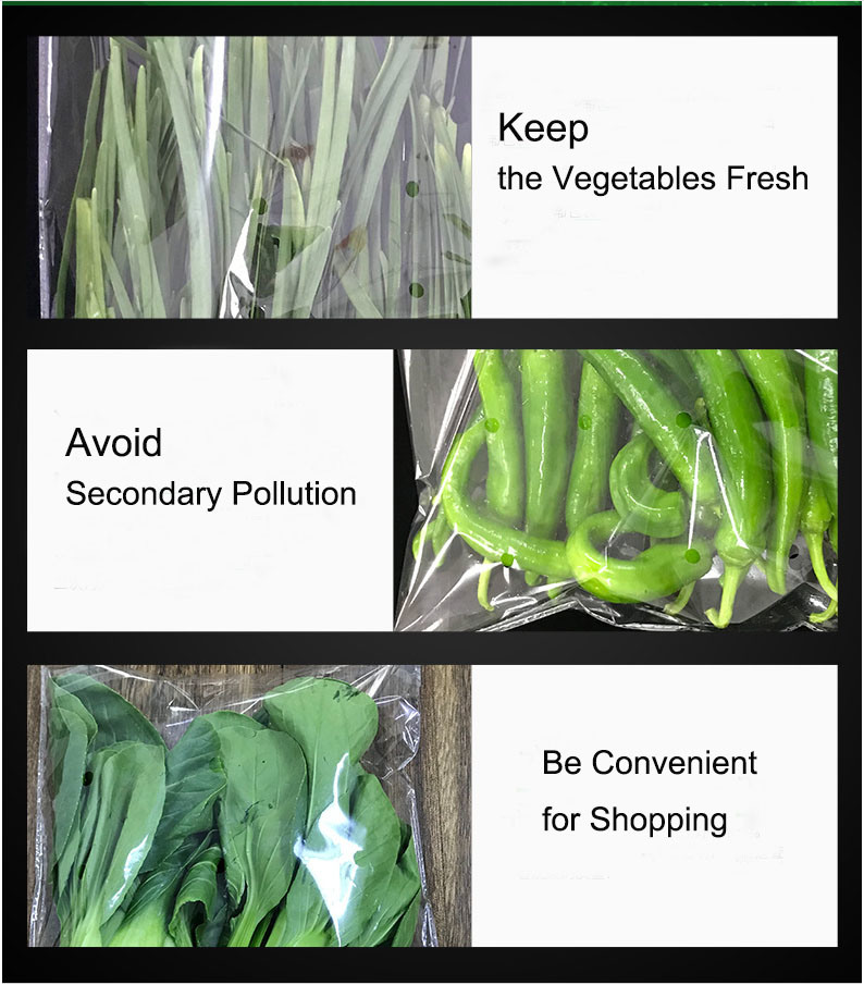 Biodegradable Fresh-Keeping Packaging Bag for Vegetable and Fruit