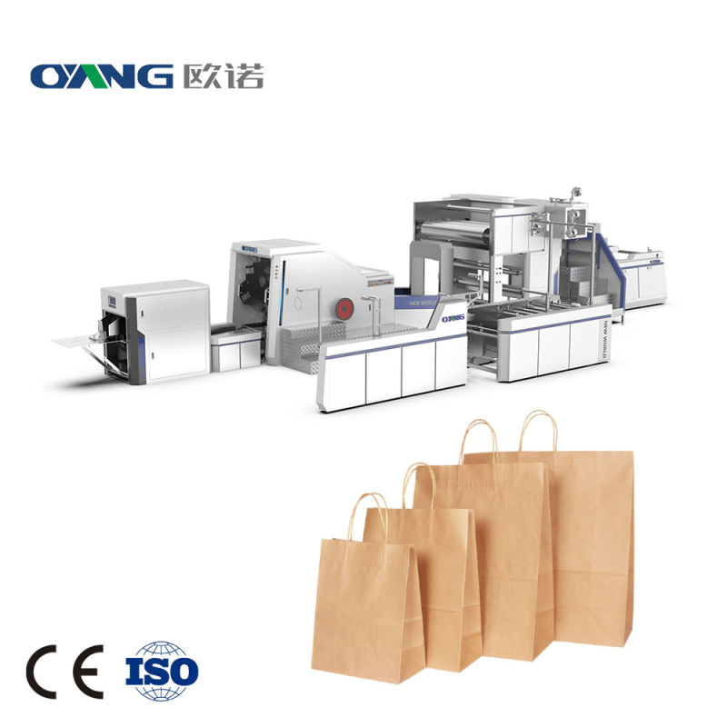 Twisted Handle Biodegradable Paper Bag Making Machine