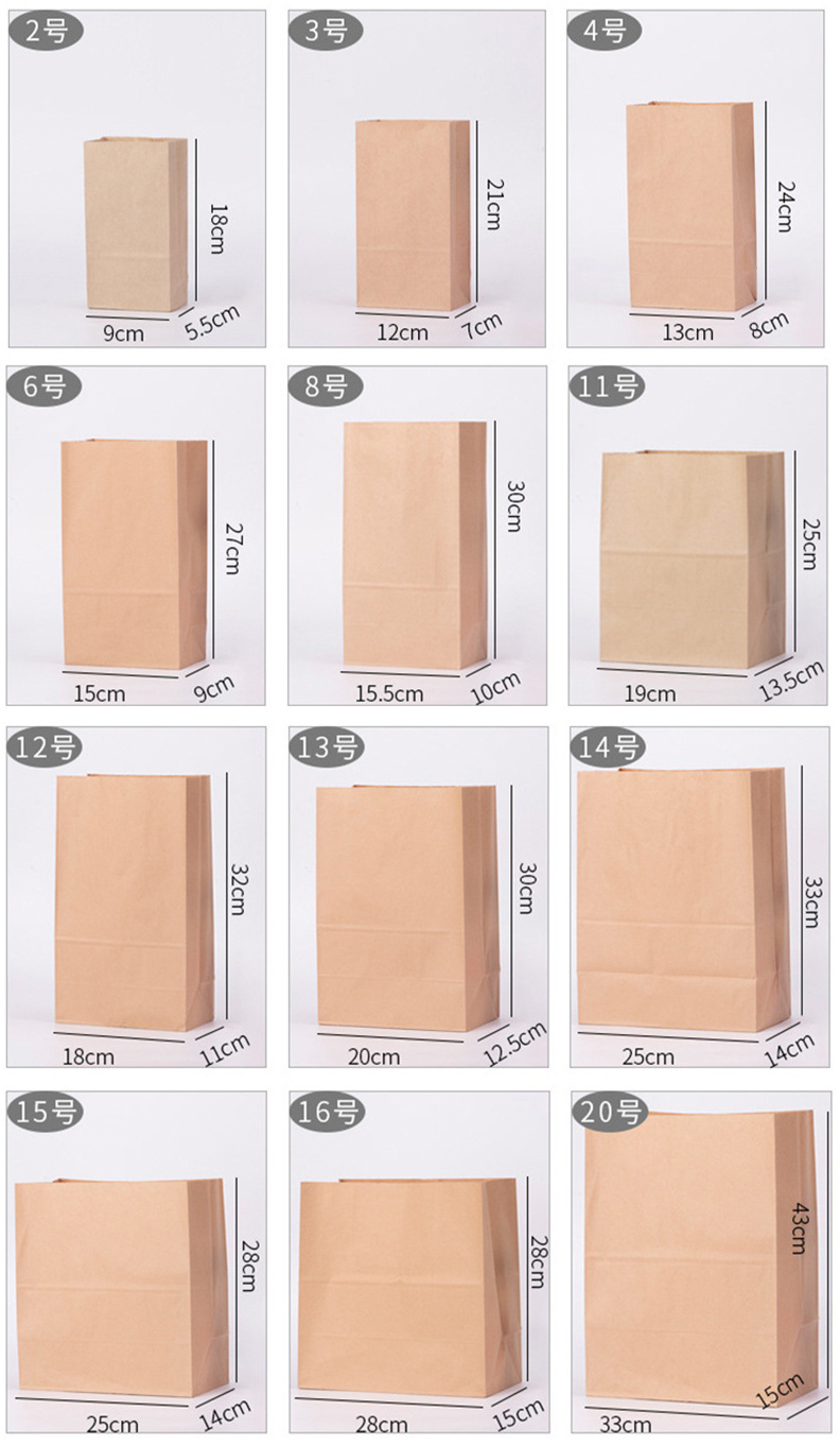 Recyclable Party Bag Dry Packaging Paper Bag Kraft Paper Bags