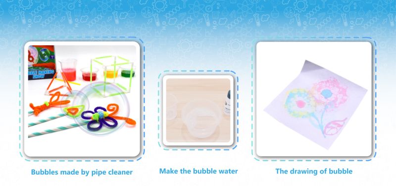 Girl's Gift Set Educational Science Kit for Bubble Making