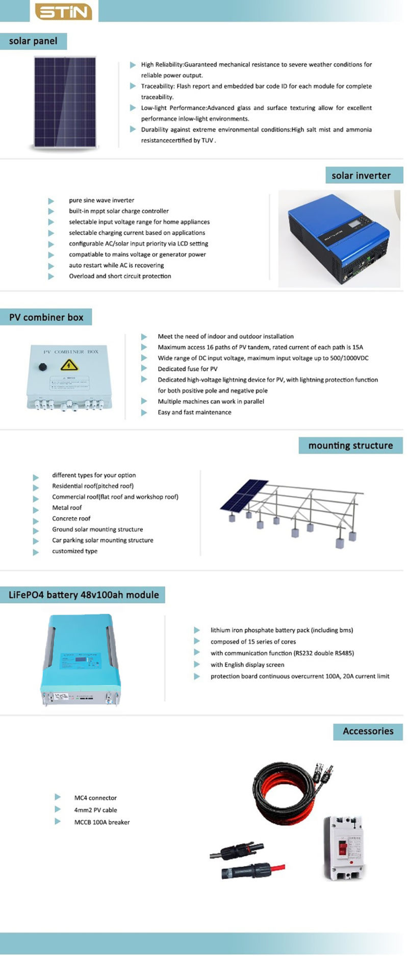 5kw off Grid Solar System Packages for Home Use
