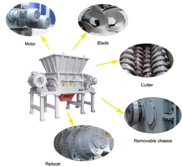 China Scrap Metal Shredder /Plastic Shredder Machine/ Paint Bucket Shredder