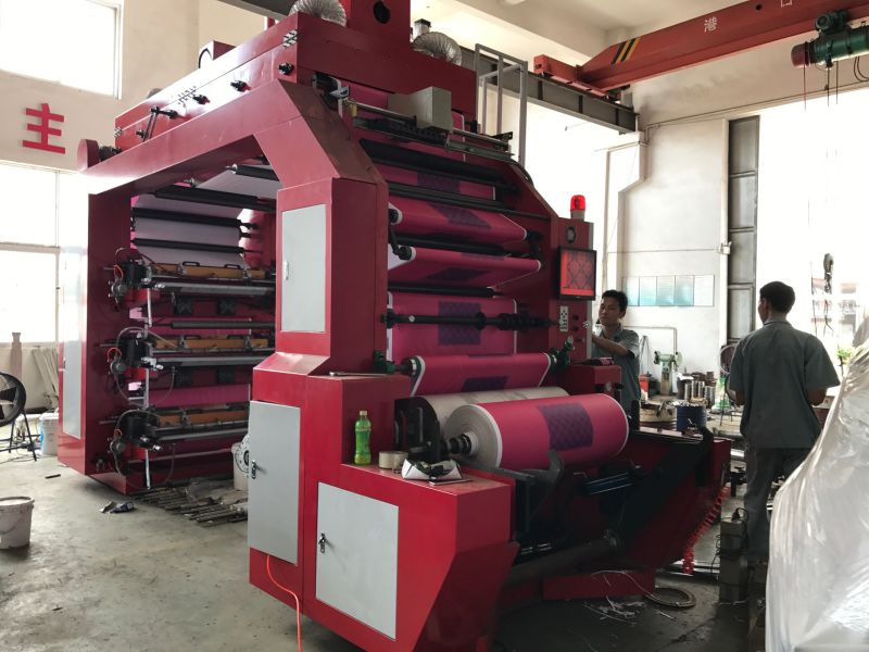 High Speed Six Color Flexo Printing Machine for Non-Woven Fabric