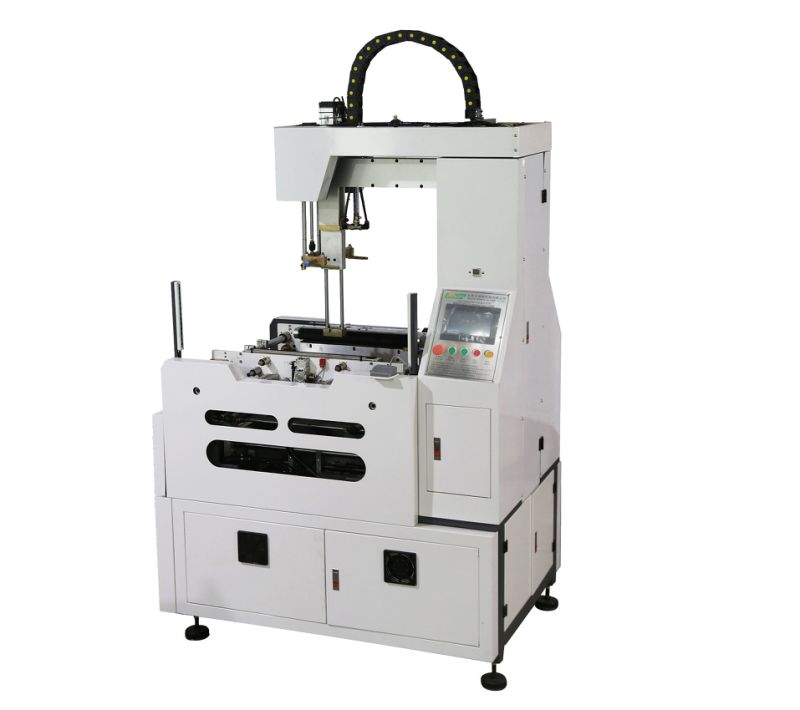 Hard cover making machine with rigid box making machine in line