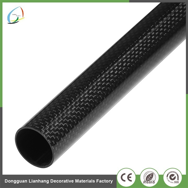 Wholesale 3K Plain Glossy Round Carbon Fiber