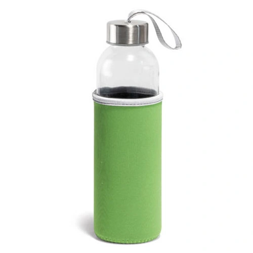 550ml Glass Water Bottle with Protect Cover, High Borosilicate Bottle, Sports Glass Bottle, Juice Glass Bottle