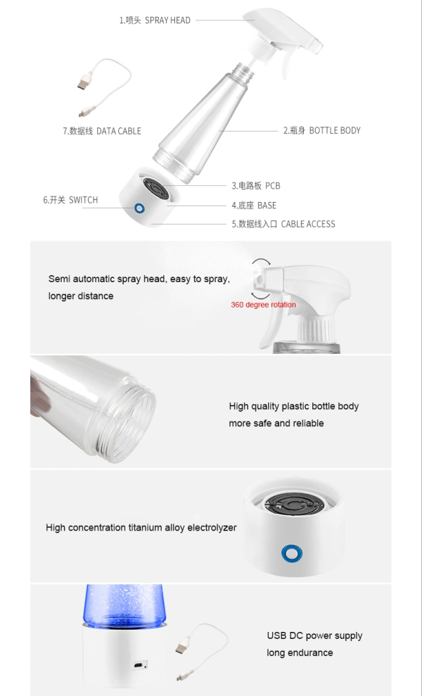 Portable Household Sodium Peroxide Surface Disinfectant Sodium Hypochlorite Generator Generator Sterilizer