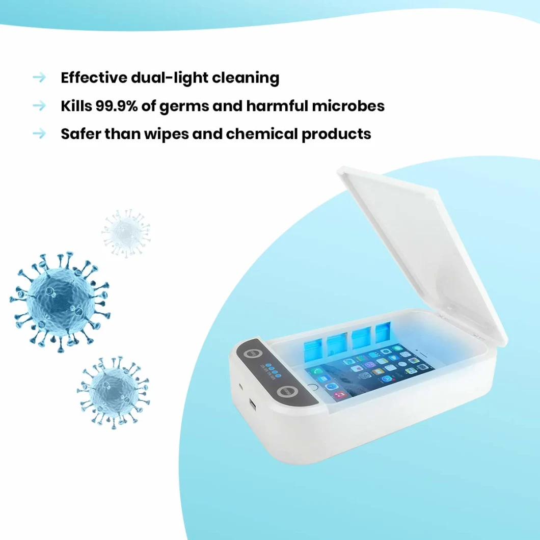 Multi-Function Portable Nail Sterilizer Ultraviolet UV Disinfection Box for Mobile Phone Mask Clothes Shoe etc