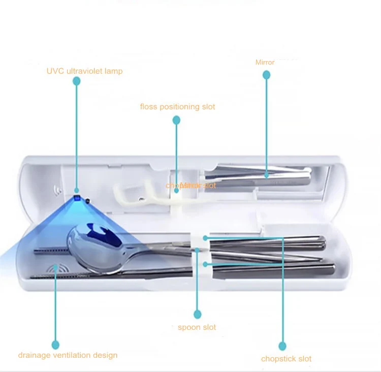 UV Disinfection Box Kitchen Cutlery Knife Sterilizer UV Tableware Box