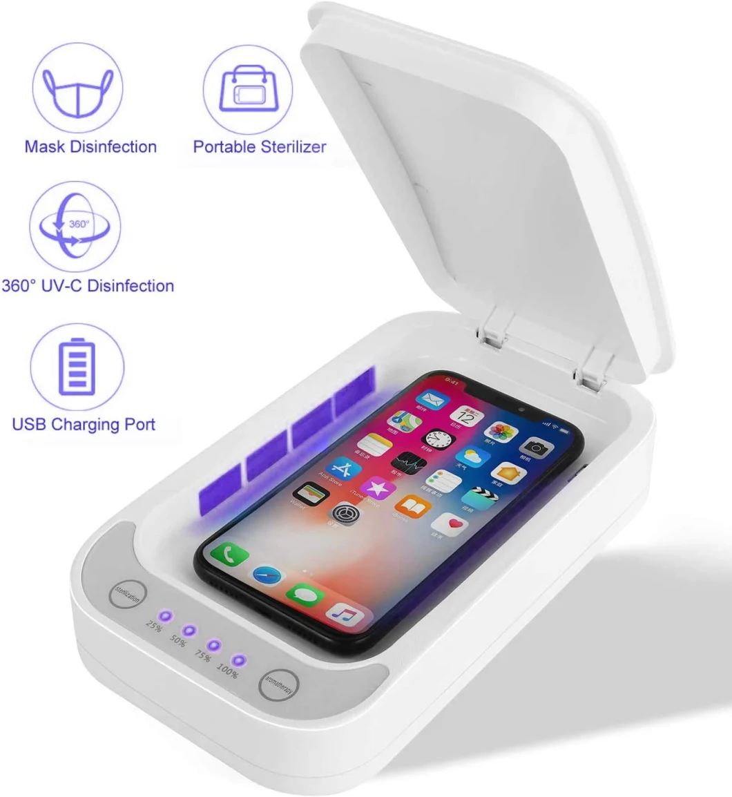 Multi-Function Portable Nail Sterilizer Ultraviolet UV Disinfection Box for Mobile Phone Mask Clothes Shoe etc