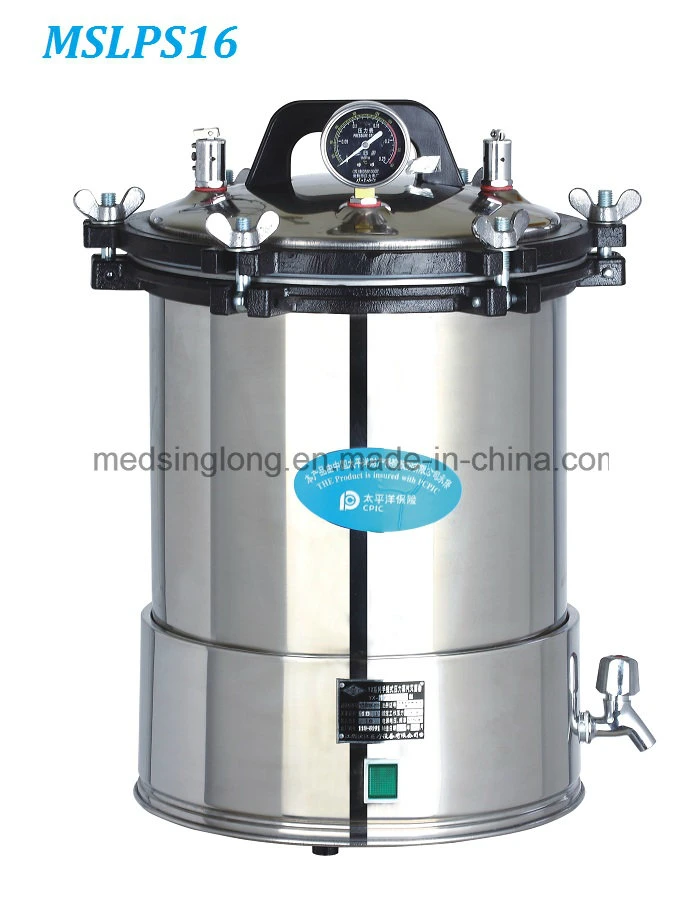 Medical Sterilization Equipments Portable Pressure Steam Autoclave Sterilizer Price Electric or LPG Heated