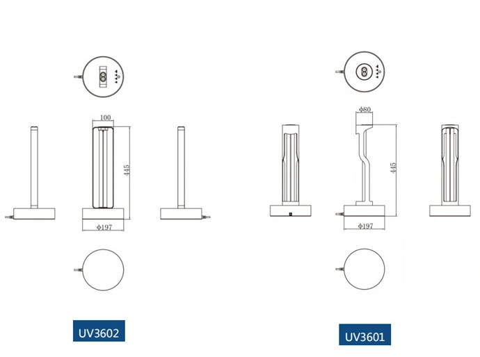 UV Light 36W 254nm Ultraviolet Ozone Disinfection Sterilizer Germicidal LED UV Sterilizer