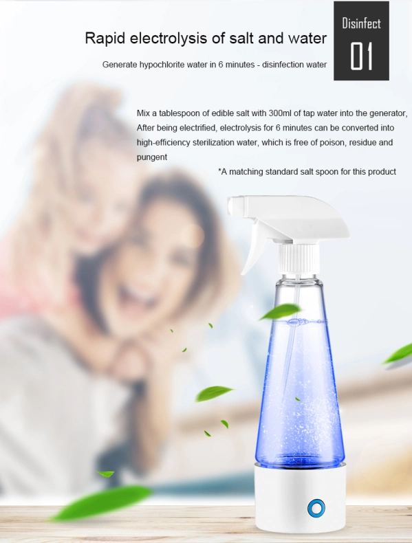 Portable Household Sodium Peroxide Surface Disinfectant Sodium Hypochlorite Generator Generator Sterilizer