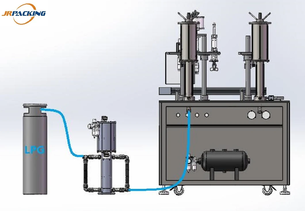 Semi Automatic Aerosol Filling Machine for Lubricant Spray