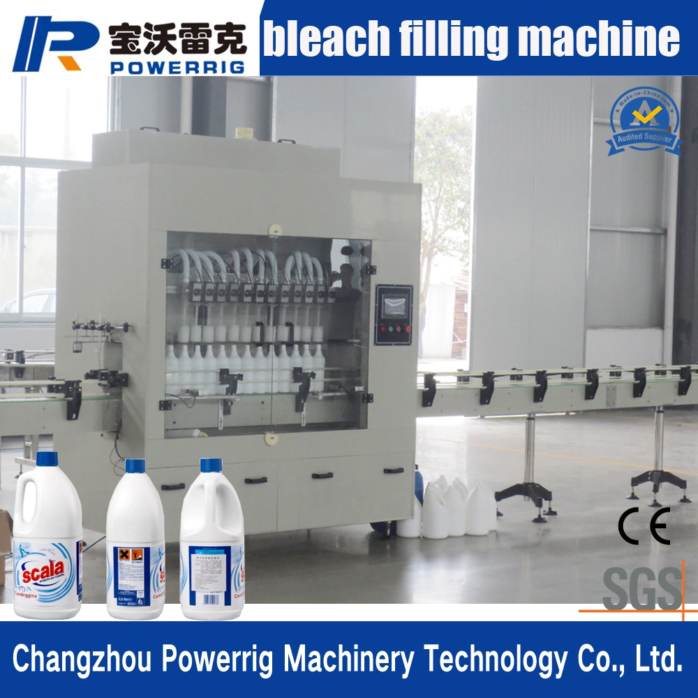 Widely Used Automatic Liquid Filling Machine Used for Bleach Acid and Corrosive Liquid