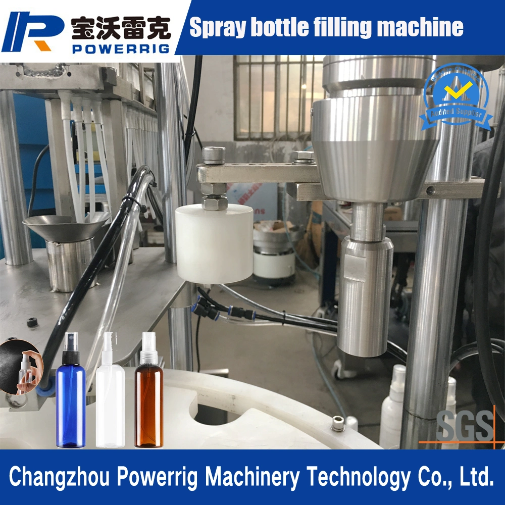 Automatic Spray Bottle Filling and Capping Machine for Disinfectant