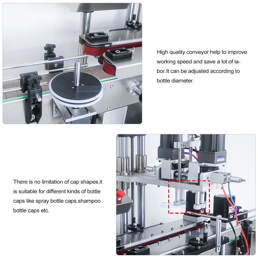 Zonesun Juice Disinfectant Oil Automatic Plastic Glass Jar Bottle Liquid Filling Machinery Capping and Labeling Machine