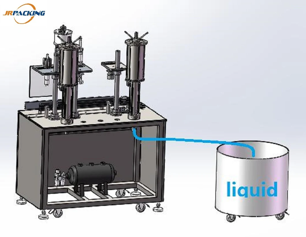 Semi Automatic Aerosol Filling Machine for Lubricant Spray