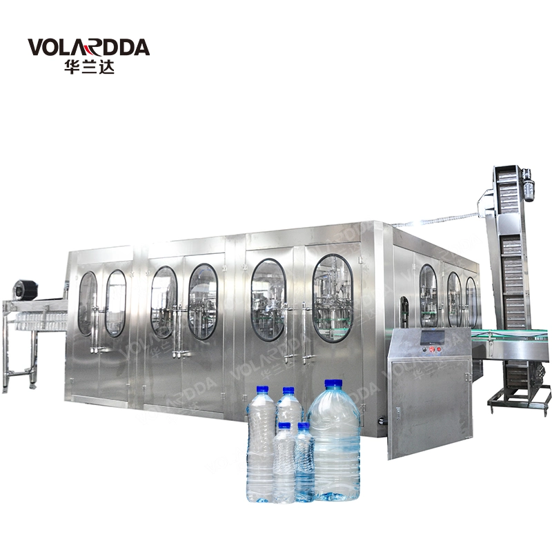 Full-Automatic Liquid Drinking Pure Mineral Water Beverage Bottling Filler Filling Line Machine for Bottle