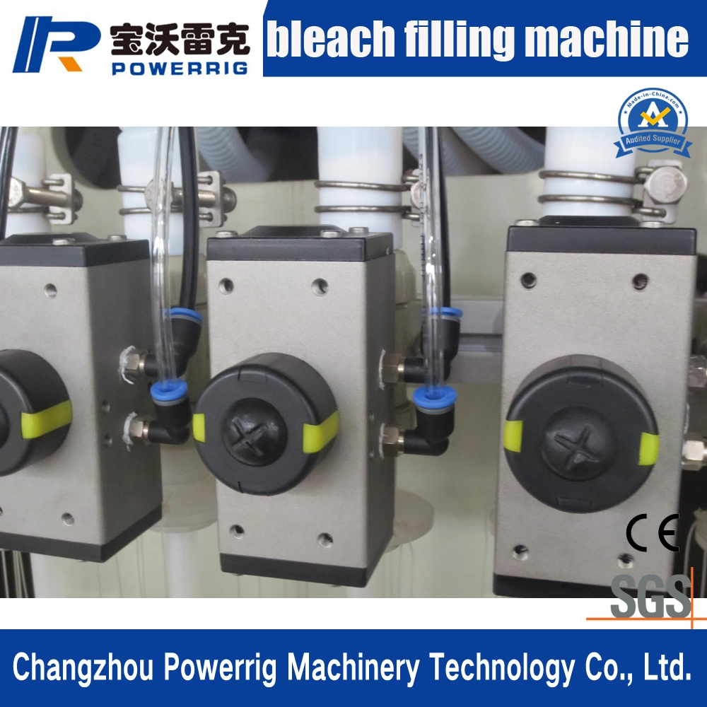 Widely Used Automatic Liquid Filling Machine Used for Bleach Acid and Corrosive Liquid