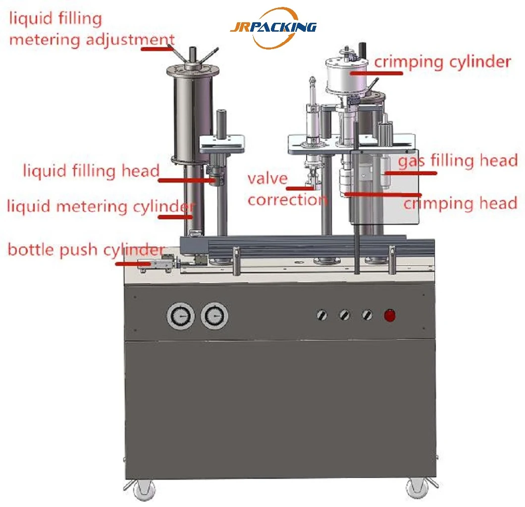 Semi Automatic Aerosol Filling Machine for Lubricant Spray