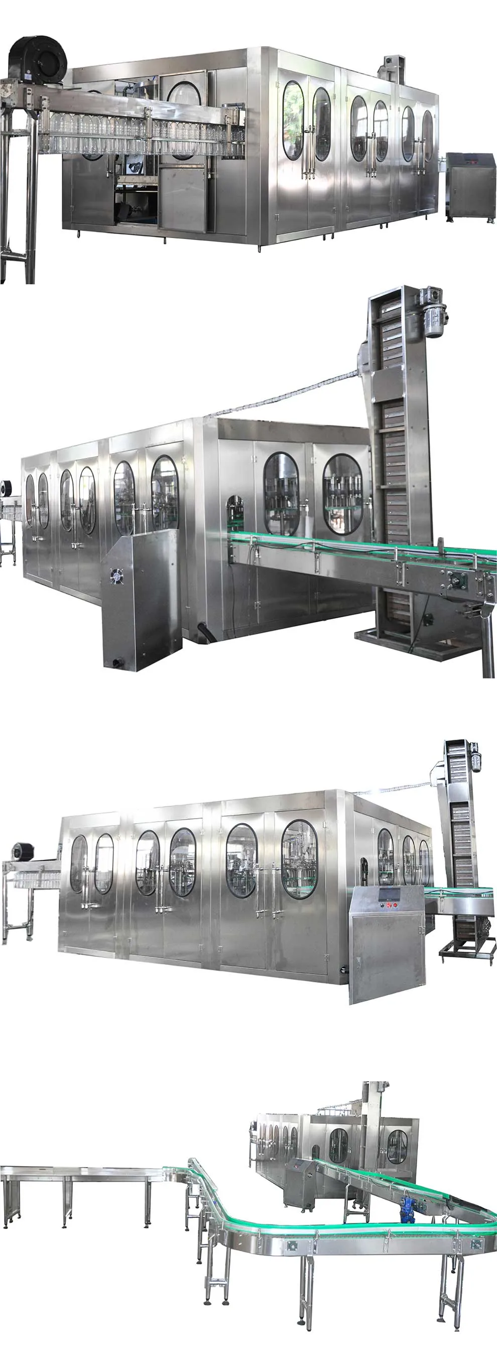 Full-Automatic Liquid Drinking Pure Mineral Water Beverage Bottling Filler Filling Line Machine for Bottle