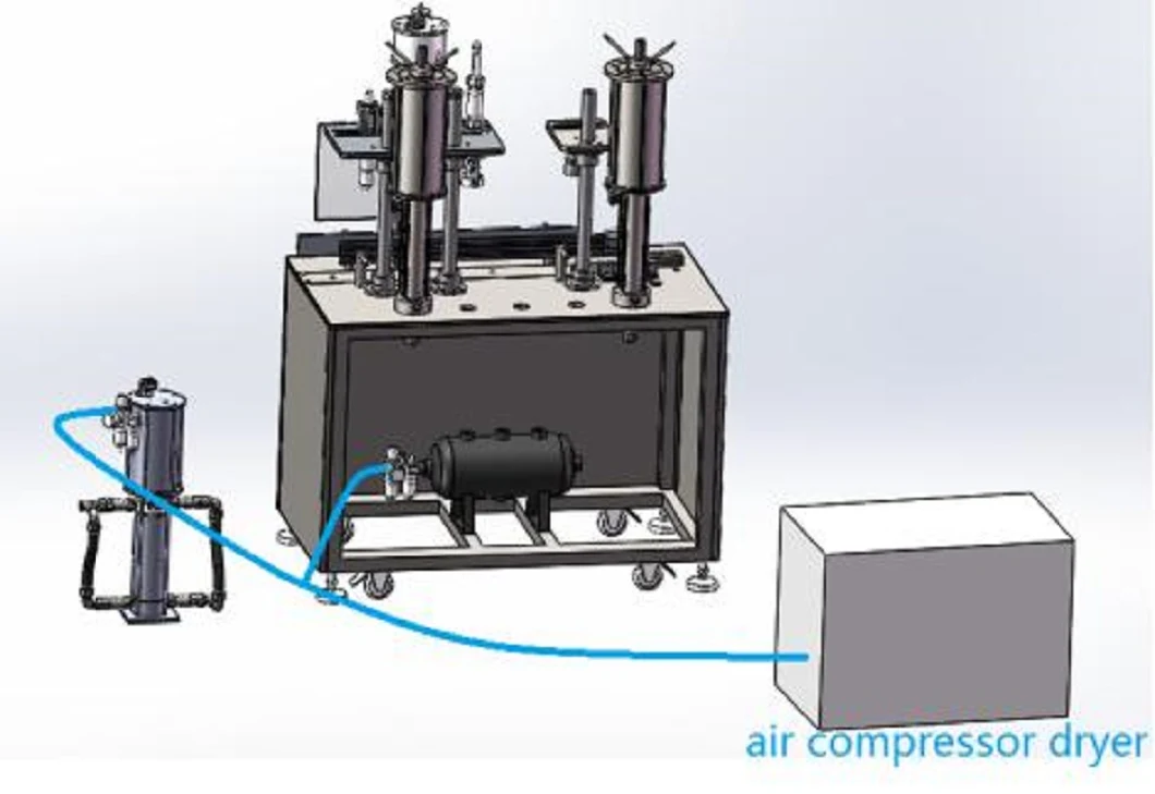 Semi Automatic Aerosol Filling Machine for Lubricant Spray