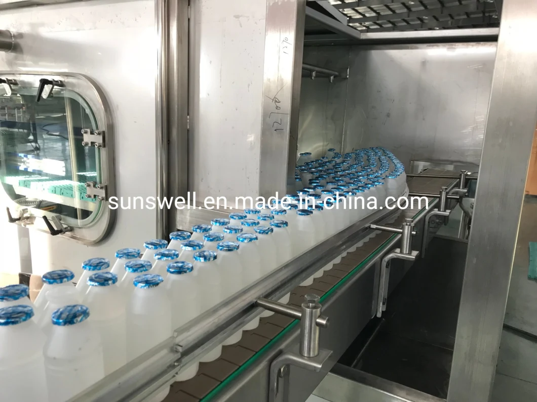 Automatic HDPE Bottle Aluminium Foil Seal Cap Machine/ Flavoured Drink Juice Bottle Washing Filling Capping Machine