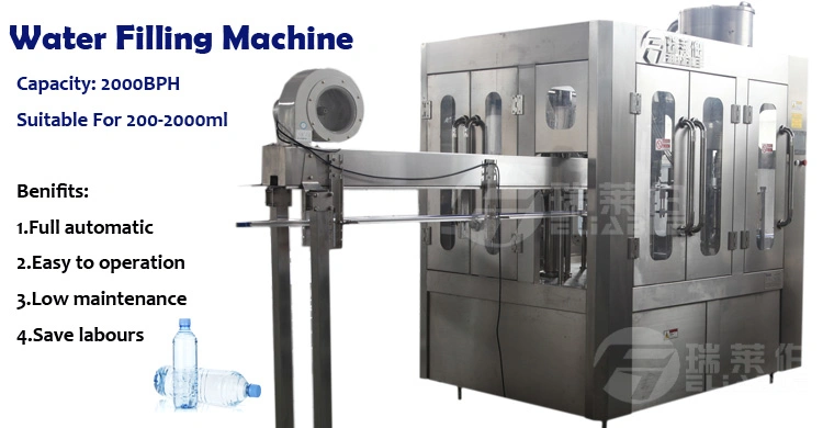 Automatic 2000bph Mineral Water Bottle Filling Line Machine