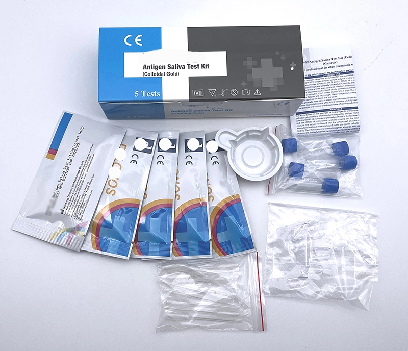 in Vitro Diagnostic Reagent (IVD Reagents) Antigen Saliva Test Kit (Colloidal Gold) (Cassette)