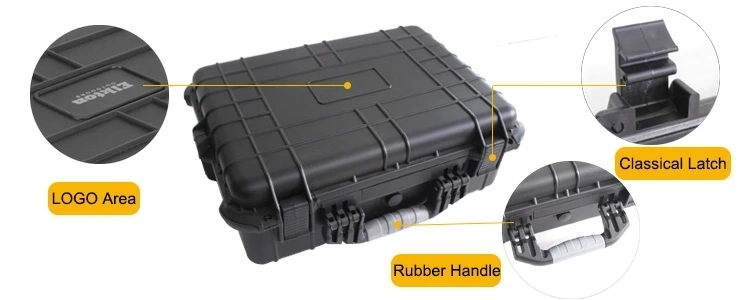 Hard IP67 Plastic Waterproofshockproof Safety Equipment Instrumentshipping Case Travel Suitcase Trolley Tool Flight Case Box