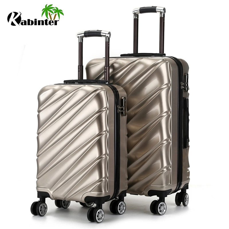 Fashionable ABS+PC Trolley Luggage Bag with Tsa Lock Four Wheels Luggage