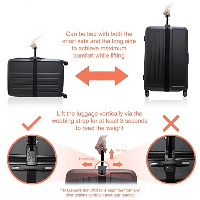 3 in 1 Smart Suitcase Luggage Travel Belt Strap