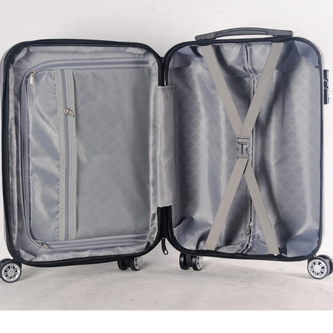 Designed for 2019 Aluminum Trolley Double Wheels Travel Luggage Set