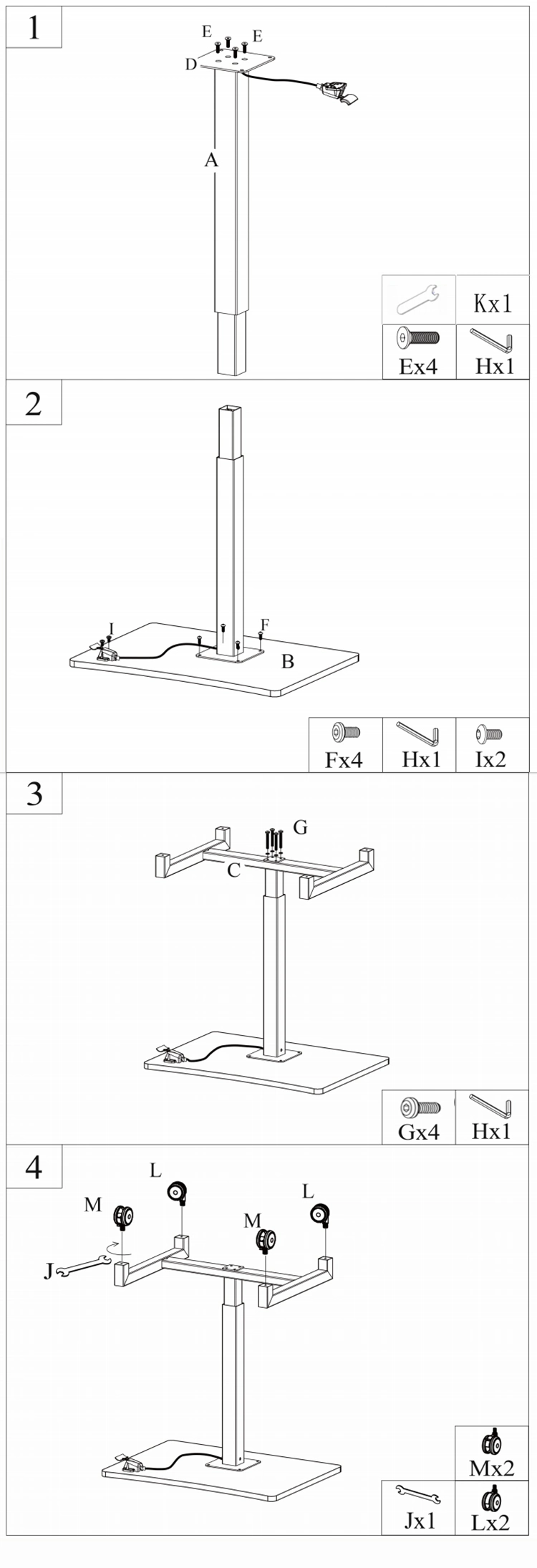 One Leg Pneumatic Height Adjustable Gas Lift Top Modern Table Desk