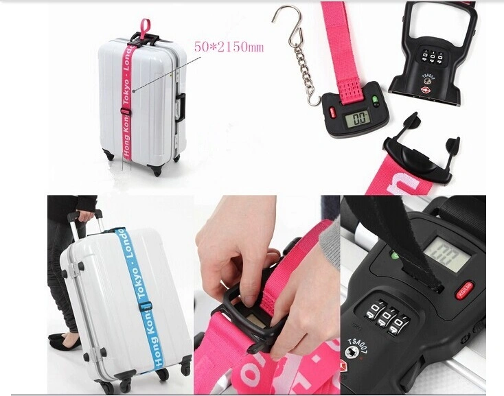 3 in 1 Smart Suitcase Luggage Travel Belt Strap