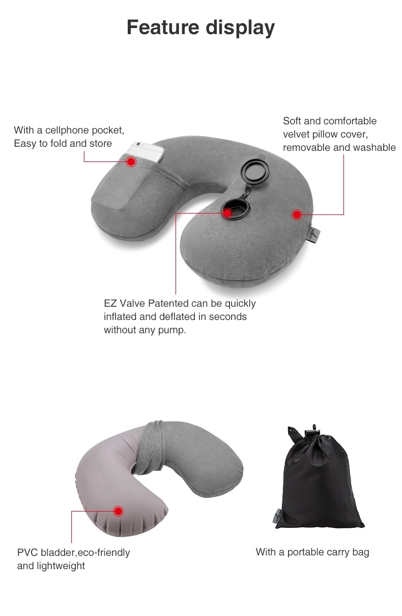 Neck Support Air Camping Inflatable Neck Pillow