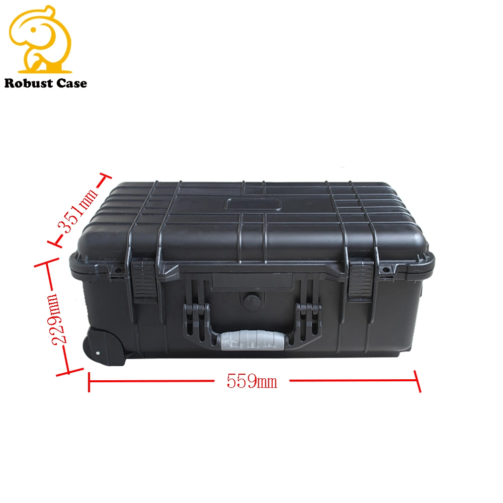 Hard IP67 Plastic Waterproofshockproof Safety Equipment Instrumentshipping Case Travel Suitcase Trolley Tool Flight Case Box