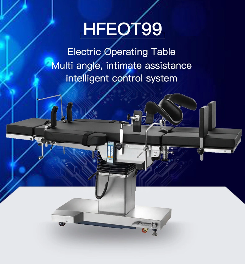 Stainless Steel Adjustable Medical Devices Electric Surgical Operating Table (HFEOT99)