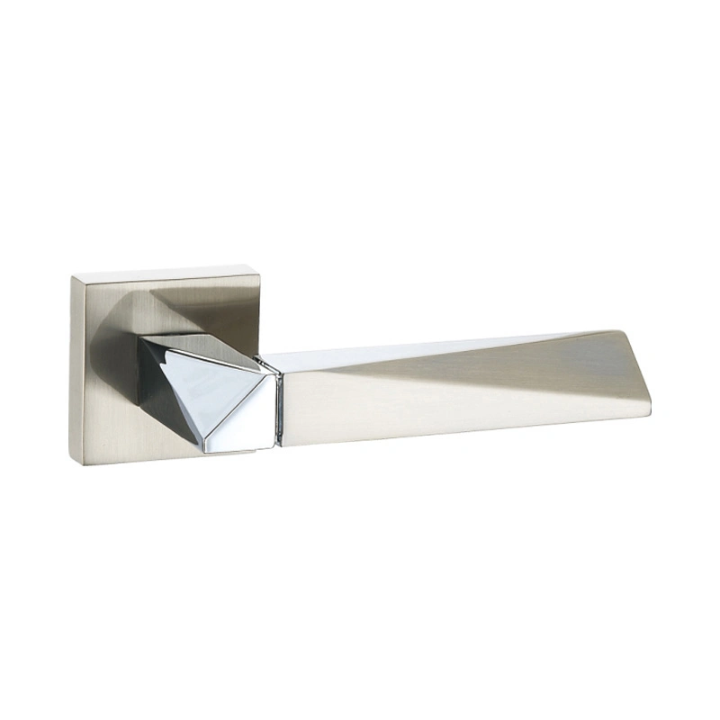 Manivela Popular Ukraine and Russia Zamak Lever Modern Interior Door Handle on Rose