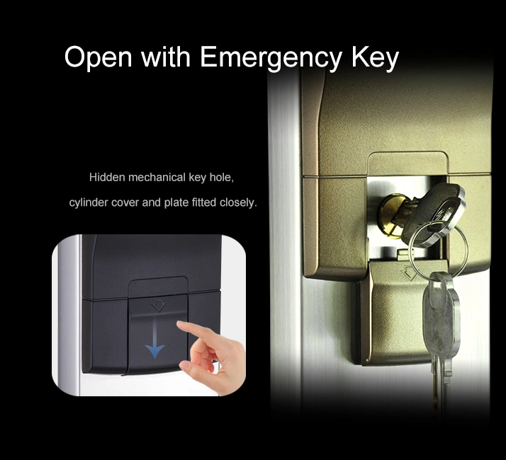 Baling Smart RFID Hotel Lock System, RF Card Electronic Door Handle Lock, Smart Hotel Door Lock