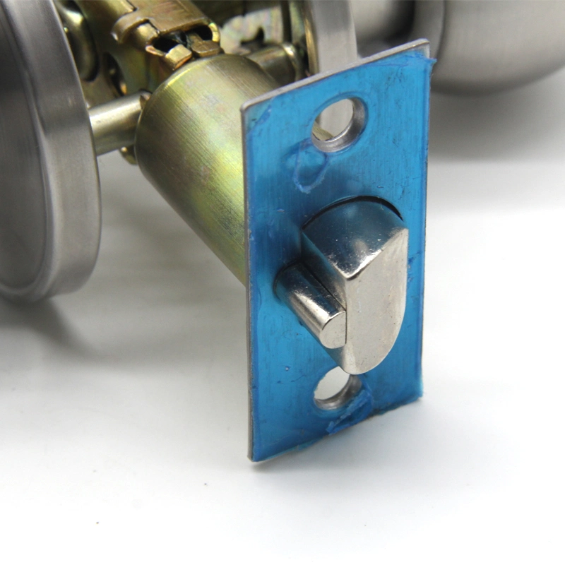 Double Steel Security Hardware Cylindrical Stainless Entry Privacy Passage 587 Hotel Round Door Knob Lock