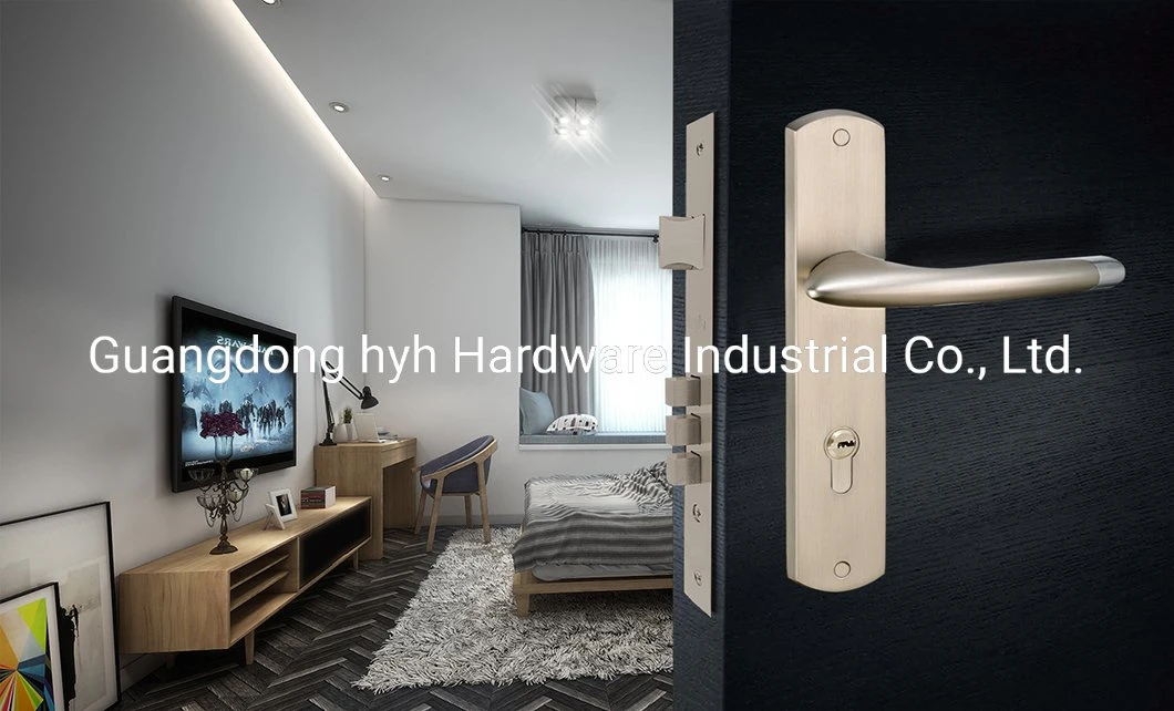 Modern Knob Room Electronic Lock Door Handle with Lock Handle