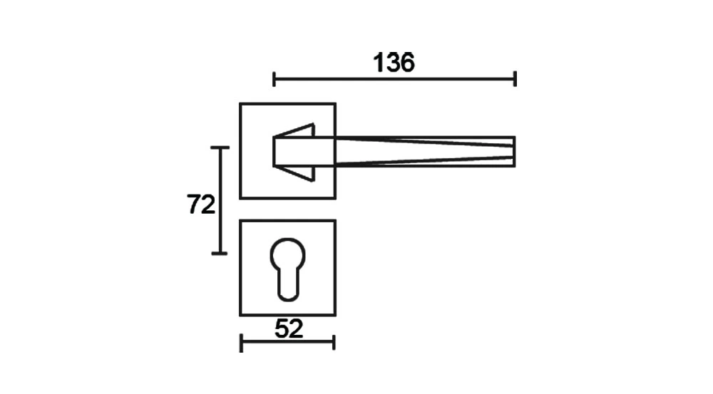 Luxury Room Door Lock Handle American Style Bedroom Door Handle Lock Interior /Privacy Door Handle