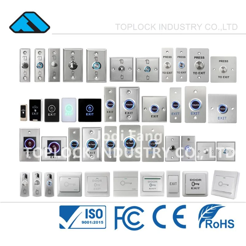Electric Lock Exit Infrared Sensor No Touch Exit Touch Button