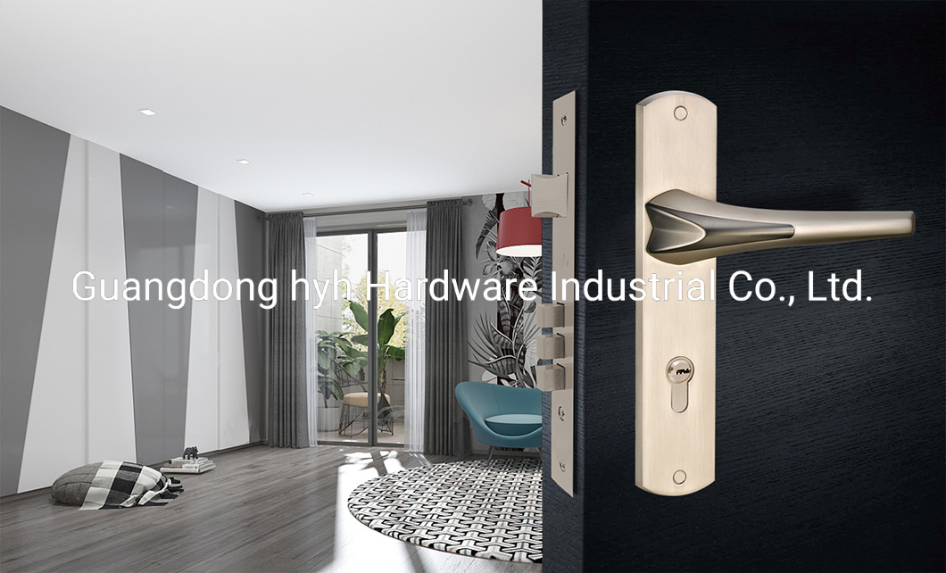 Room Lock Normal Wooden Lever Door Handle for Door with Lock Solid Handle