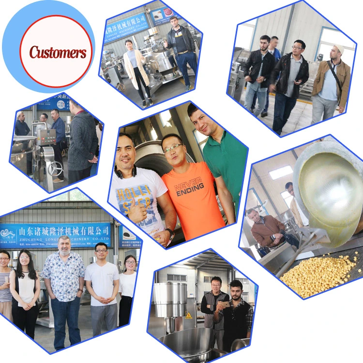 Industrial Automatic Flavored Popcorn Commercial Machine Electromagnetic Popcorn Machine LPG Popcorn Production Machinery