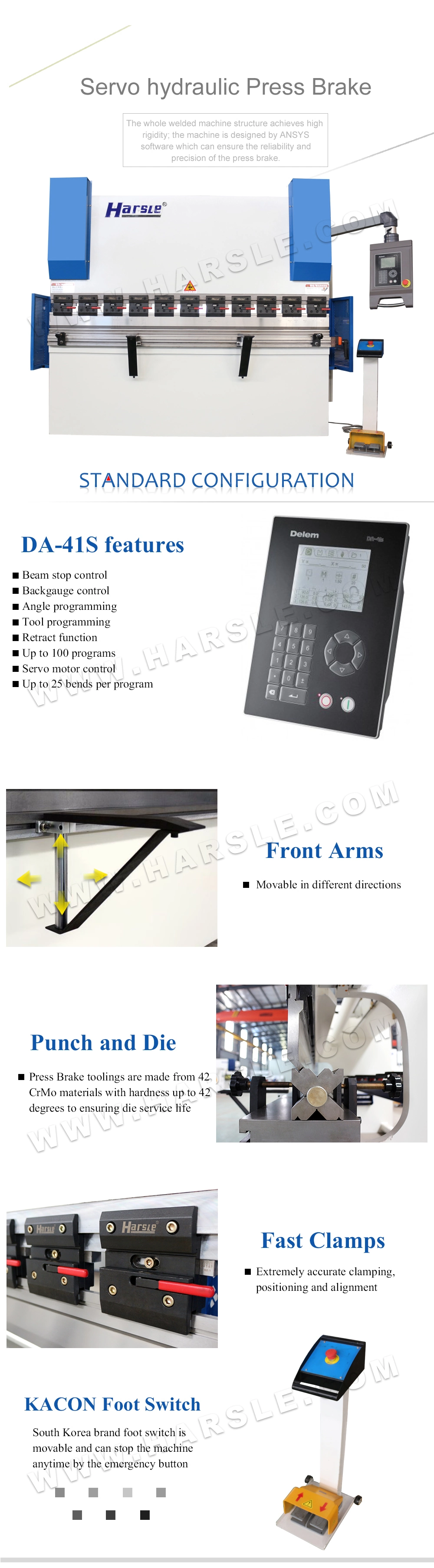 6mm / 3200 mm NC Press Brake / Hydraulic Plate Bending Machine / Metal Sheet Bender
