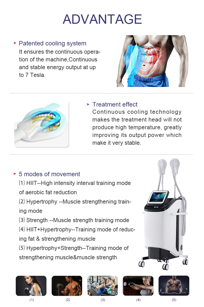 New Design Teslasculpt EMS Muscle Stimulator Machine Hi-EMT High Intensity Focused Electromagnetic Slimming Machine